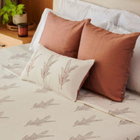 Noir Tropical Palm Bedspread (Includes lumbar)