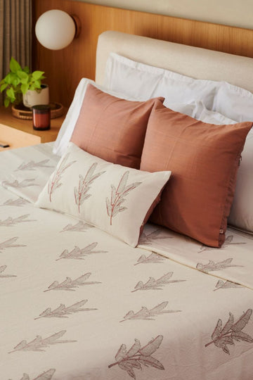 Noir Tropical Palm Bedspread (Includes lumbar)