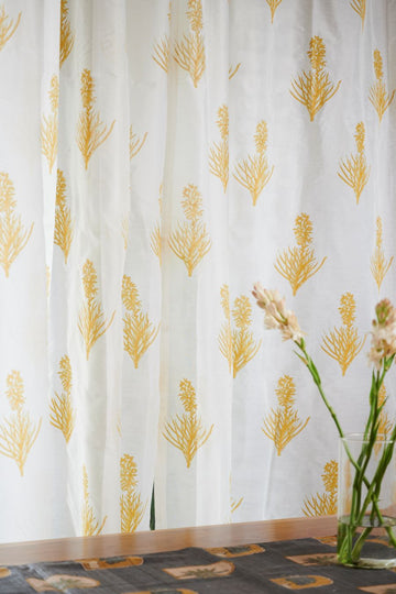 Maple Marigold Sheer Curtain