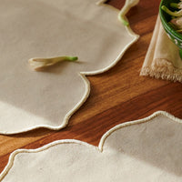 Lotus Table Mats in Creme (set of 2)