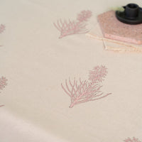 Autumn Leaf in Pink Table Cloth