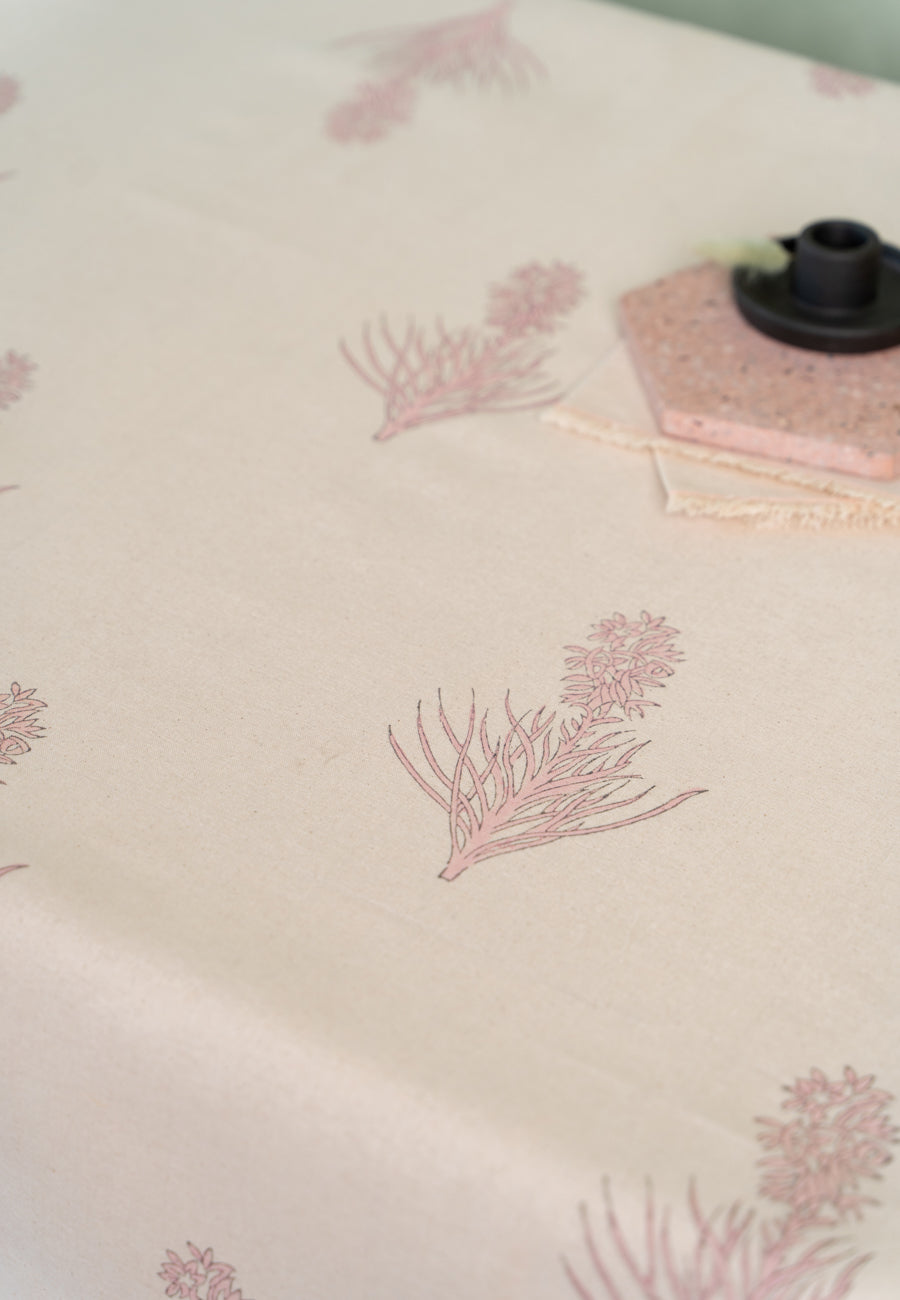 Autumn Leaf in Pink Table Cloth