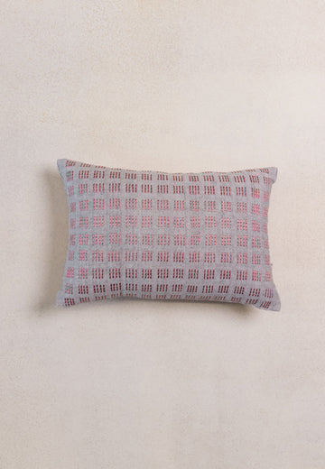 A Stitch in Time Embroidered Cushions in Grey