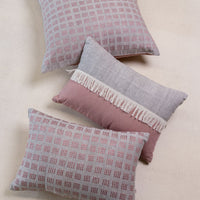 A Stitch in Time Embroidered Cushions in Grey