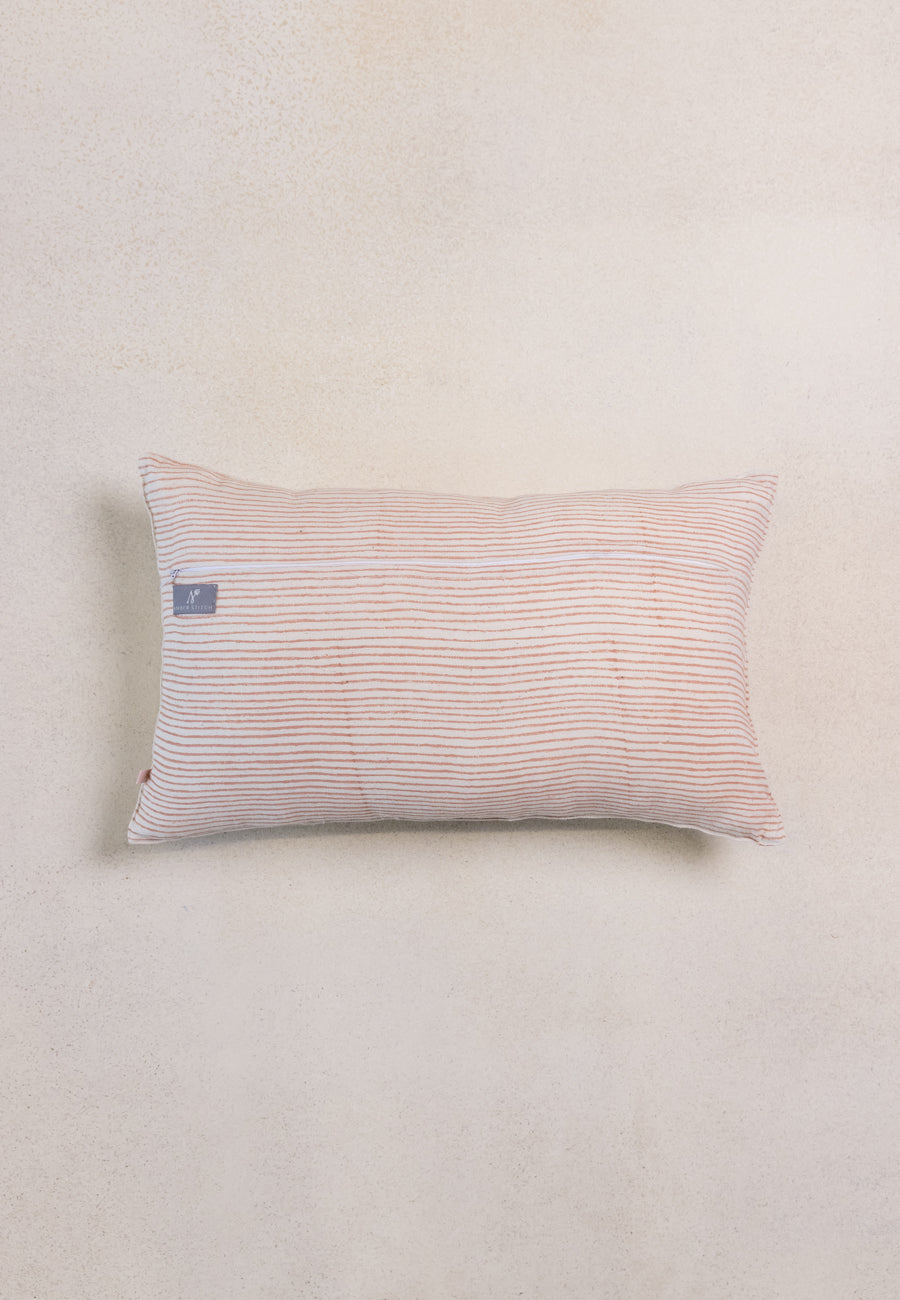Block Rose Beauty Cushion Cover in Beige