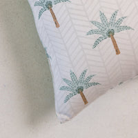 The Calm Palm Cushions in Green