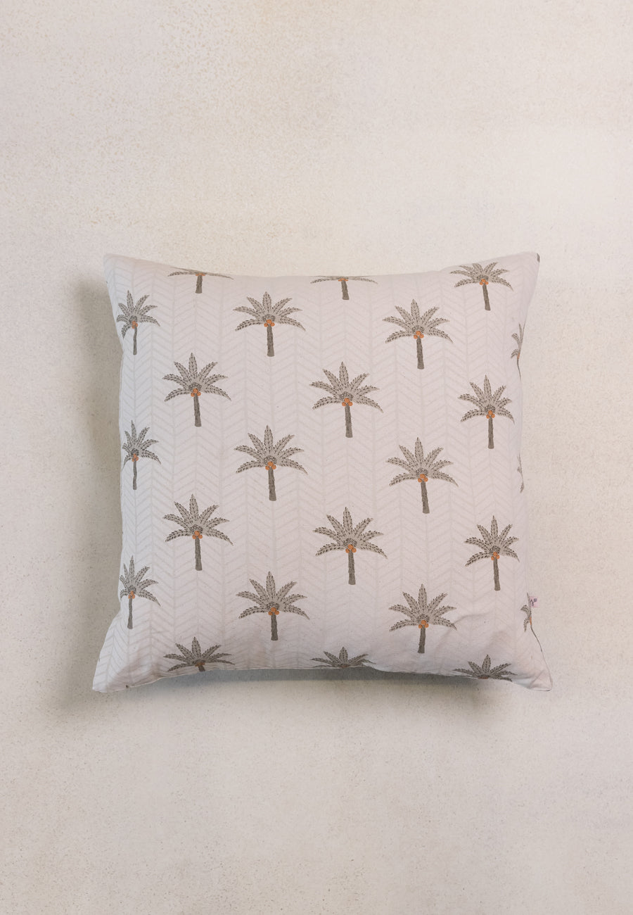 The Calm Palm Cushions in Grey