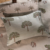 The Calm Palm Cushions in Grey