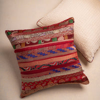 A Silk Mosaic in Red Cushion