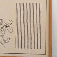 The Firangipani Striped Artwork - Handblock printed
