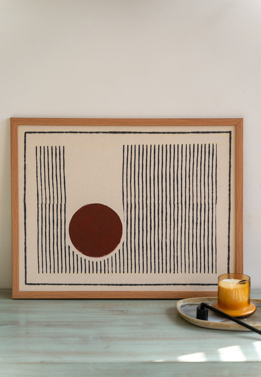 The Rust Dot Artwork Handblock Print