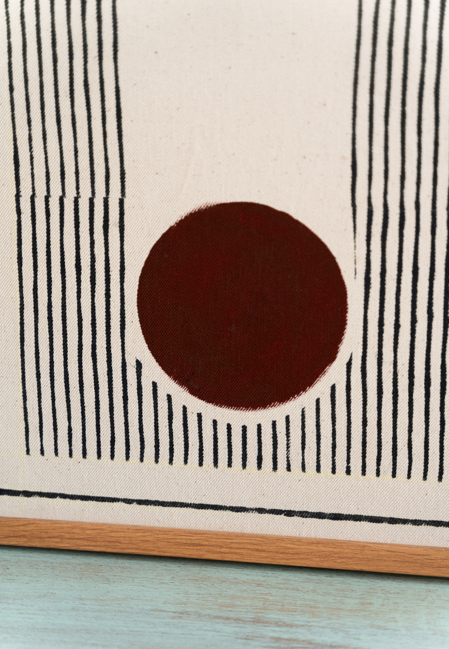 The Rust Dot Artwork Handblock Print