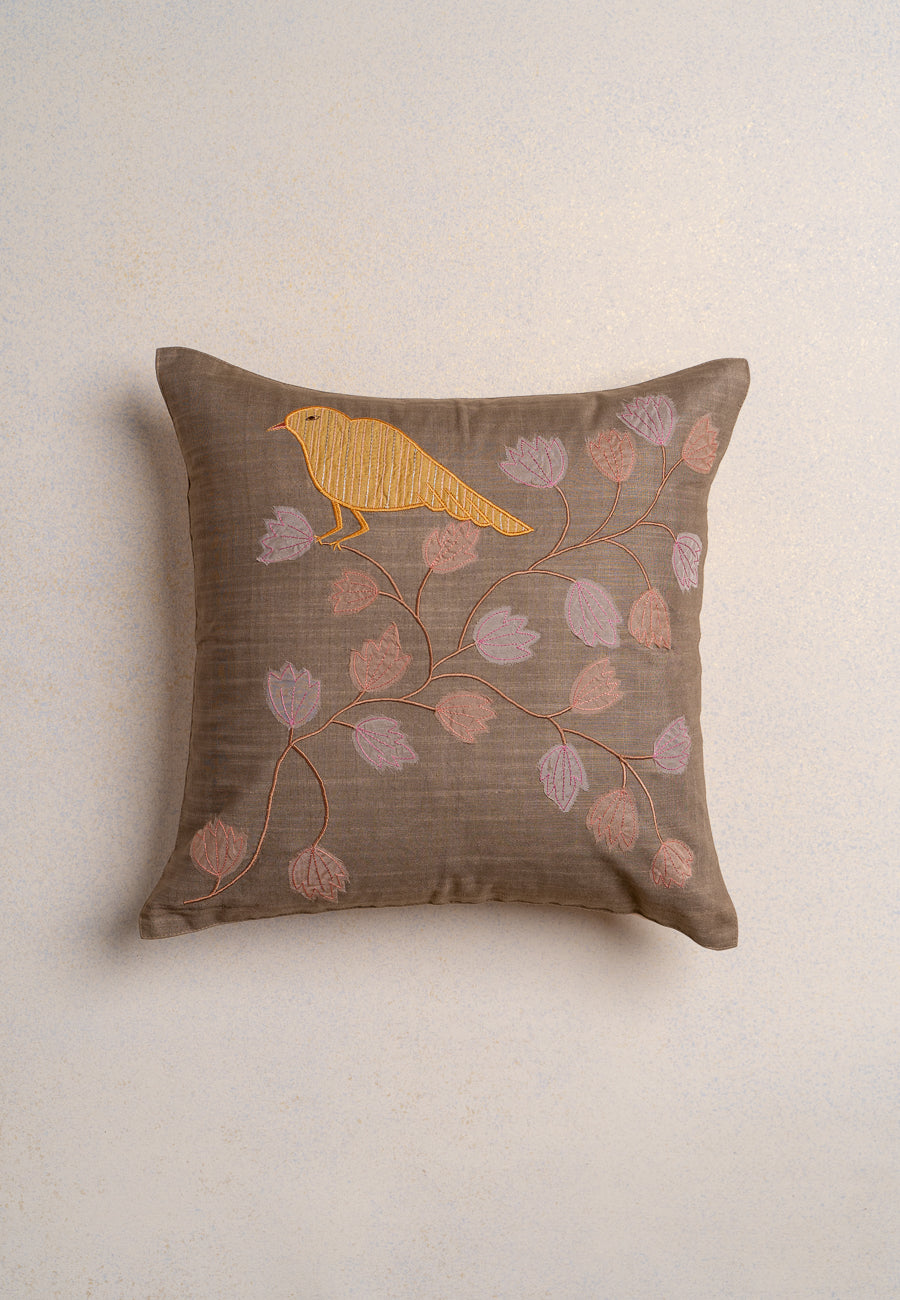 The Lone Yellower Cushion Cover